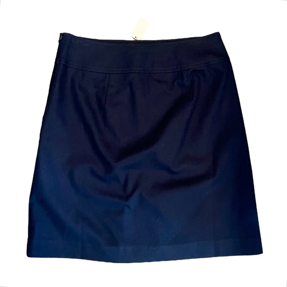 NWT Talbots Navy Blue A-Line Mini Skirt, 4P - Picture 4 of 7